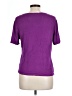 Worthington Purple Short Sleeve Top Size L - photo 2