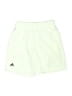 Adidas 100% Polyester Solid Green Athletic Shorts Size 13 - 14 - photo 1