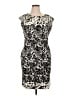 St. John Paisley Black Cocktail Dress Size 14 - photo 1