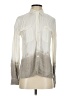 Mono b 100% Rayon Color Block Ivory Long Sleeve Button-Down Shirt Size S - photo 1