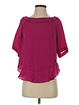 Rebecca Taylor Short Sleeve Silk Top (view 1)