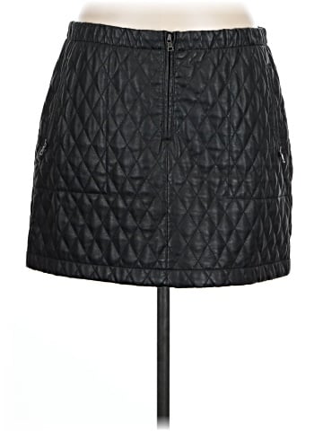 BCBGMAXAZRIA Faux Leather Skirt (view 2)