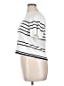 DAZY 100% Viscose Stripes White Short Sleeve Turtleneck Size XL - photo 5