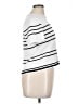 DAZY 100% Viscose Stripes White Short Sleeve Turtleneck Size XL - photo 4