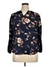 Fun2Fun Floral Blue 3/4 Sleeve Blouse Size XL - photo 1