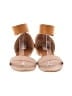 Chloé Color Block Tan Brown Leather Sandals Size EU 38 - photo 2