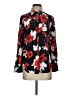 J.Crew 100% Silk Floral Black Long Sleeve Silk Top Size 4 - photo 1
