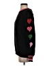 OXKNIT 100% Cotton Hearts Black Pullover Sweater Size S - photo 5