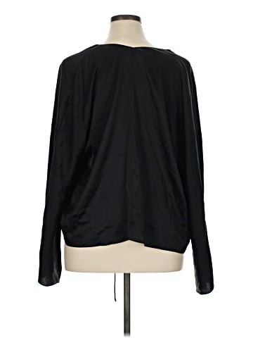Vince. Long Sleeve Silk Top (view 2)