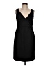 Tahari Solid Black Cocktail Dress Size 10 - photo 1