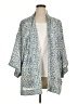 Max Studio 100% Polyester Blue Kimono Size 1X - photo 1