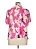 1.State 100% Polyester Floral Pink Short Sleeve Blouse Size 1X - photo 2