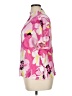 1.State 100% Polyester Floral Pink Short Sleeve Blouse Size 1X - photo 5