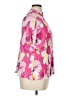 1.State 100% Polyester Floral Pink Short Sleeve Blouse Size 1X - photo 4