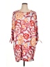 Stella Parker Print Orange Casual Dress Size XL - photo 1