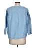 J.Jill 100% Cotton Blue Sweatshirt Size Lg Petite - photo 2