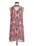 Veronica M. 100% Polyester Paisley Red Casual Dress Size M - photo 1