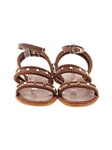 Valentino Garavani Leather Rockstud Sandals (view 2)