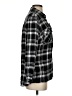 Venus 100% Rayon Plaid Black Long Sleeve Blouse Size S - photo 4