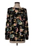 Ann Taylor LOFT 100% Polyester Paisley Black Long Sleeve Blouse Size XS - photo 1