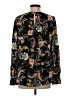 Ann Taylor LOFT 100% Polyester Paisley Black Long Sleeve Blouse Size XS - photo 2