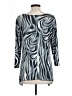 DressBarn Silver 3/4 Sleeve Blouse Size L - photo 2