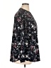 Hilary Radley 100% Polyester Floral Black Long Sleeve Blouse Size XL - photo 4