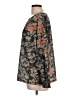 Unbranded Floral Multi Color Brown Long Sleeve Blouse Size L - photo 5