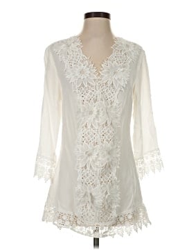 Solitaire Swim 3/4 Sleeve Blouse (view 1)