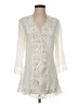 Solitaire Swim Ivory 3/4 Sleeve Blouse Size S - photo 1