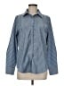 Assorted Brands Stripes Blue Long Sleeve Button-Down Shirt Size M - photo 1