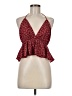 Shein Burgundy Sleeveless Blouse Size 6 - photo 1