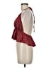 Shein Burgundy Sleeveless Blouse Size 6 - photo 5