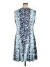 Gabby Skye Print Blue Cocktail Dress Size 16 - photo 2