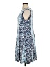 Gabby Skye Print Blue Cocktail Dress Size 16 - photo 5