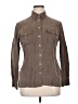Caroll 100% Cupro Brown Long Sleeve Button-Down Shirt Size EU 46 / US 16 - photo 1