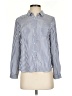 Leith Stripes Blue Long Sleeve Button-Down Shirt Size XS - photo 1