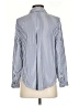 Leith Stripes Blue Long Sleeve Button-Down Shirt Size XS - photo 2
