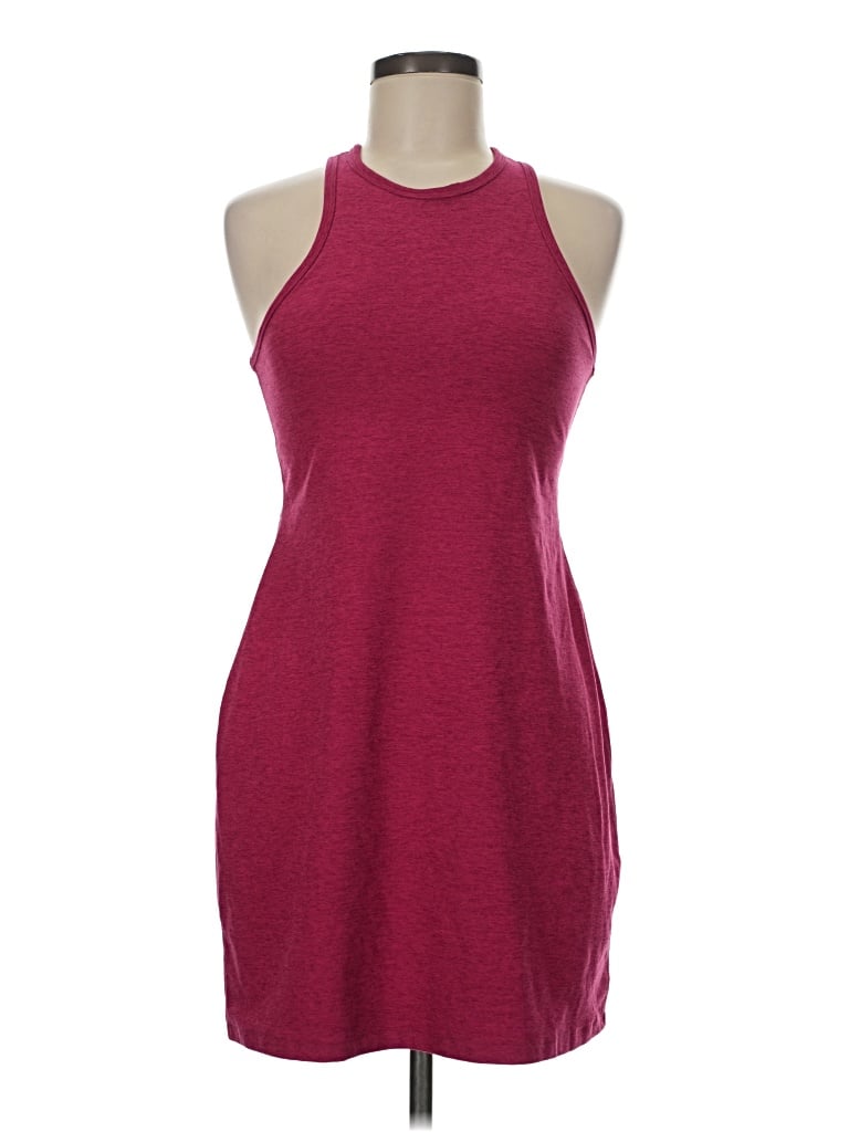 Pre-owned Beyond Yoga Casual Dress In Burgundy
