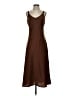 Lands' End 100% Polyester Brown Casual Dress Size S - photo 1