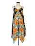 Speed Control 100% Polyester Tropical Blue Casual Dress Size S - photo 1