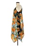 Speed Control 100% Polyester Tropical Blue Casual Dress Size S - photo 5
