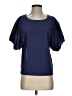 C. Luce Blue Short Sleeve Blouse Size S - photo 1