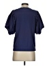C. Luce Blue Short Sleeve Blouse Size S - photo 2