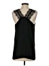 Aqua Black Sleeveless Blouse Size S - photo 2