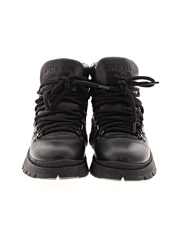 Prada Leather Lace-Up Boots (view 2)
