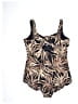 Lands' End Animal Print Brown Tan Swimsuit Top Size 0 (estimated) - photo 2