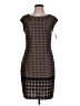 Studio M Houndstooth Brown Casual Dress Size 12 (petite) - photo 1
