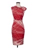David Meister 100% Polyester Argyle Red Cocktail Dress Size 2 - photo 1