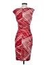 David Meister 100% Polyester Argyle Red Cocktail Dress Size 2 - photo 2